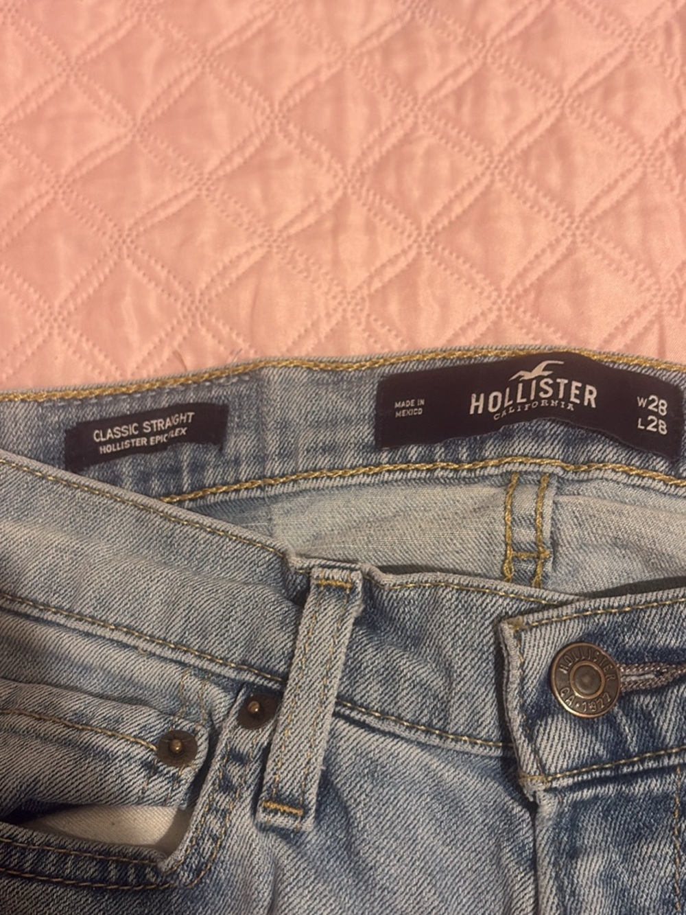 Hollister Classic Straight Jeans - Light Blue